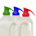 The Topster Household Pack of 3 Topster Milk Pourers Red, Green & Blue - - For PLASTIC Milk Bottles only