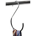 Caraselle Non-Slip Belt Loop Hanger in Chrome. 22cms high, 14cms wide.