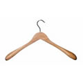 Shaped Wooden Jacket Hanger 45cm with wide shoulders 6cm by Caraselle